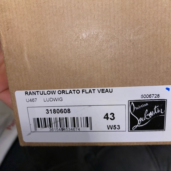 SOLD New Men’s Size 43 Christian Louboutin Rantulow Blue Low Top Sneakers - Picture 6 of 6